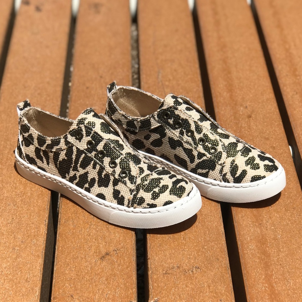 LEOPARD SLIP ON SNEAKERS